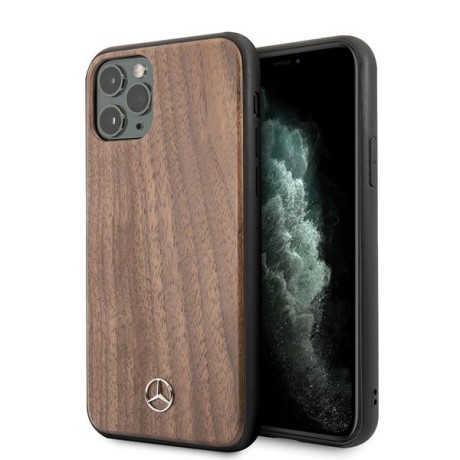 Калъф Mercedes MEHCN65VWOLB iPhone 11 Pro Max Wood Line Walnut