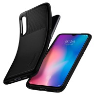 Spigen Rugged Armor удароустойчив силиконов (TPU) калъф за Xiaomi Mi9, Black