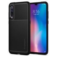 Spigen Rugged Armor удароустойчив силиконов (TPU) калъф за Xiaomi Mi9, Black
