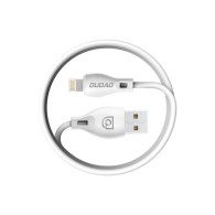 Кабел Dudao cable micro USB cable 2.4A 2m (L4M 2m white), Бял