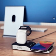 Станция за безжично зареждане 4в1 Choetech за smartphone / Apple Watch / AirPods 10W (T316), Черен
