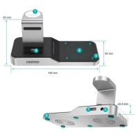 Станция за безжично зареждане 4в1 Choetech за smartphone / Apple Watch / AirPods 10W (T316), Черен