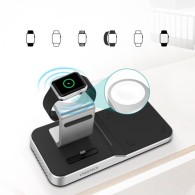 Станция за безжично зареждане 4в1 Choetech за smartphone / Apple Watch / AirPods 10W (T316), Черен