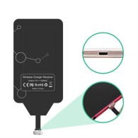 Стикер за безжично зареждане Choietech Qi Micro USB (bottom) induction insert (WP-MICRO-201BK), Черен