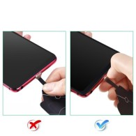 Стикер за безжично зареждане Choietech Qi Micro USB (bottom) induction insert (WP-MICRO-201BK), Черен