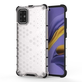 Калъф fixGuard Honeycomb Case armor cover with TPU Bumper for Samsung Galaxy A51 transparent