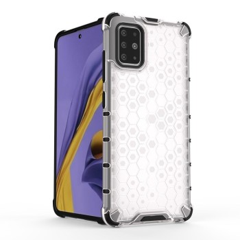 Калъф fixGuard Honeycomb Case armor cover with TPU Bumper for Samsung Galaxy A51 transparent