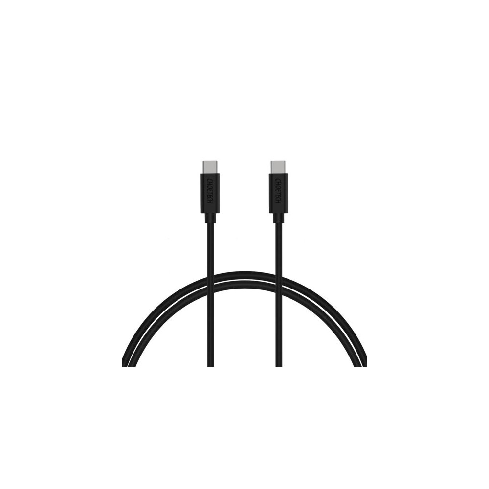 Кабел Choetech USB Type C - USB Type C, 3A, 2m. (CC0003), Черен