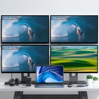 Мултифункционален хъб 15в1 Choetech Type C, PD, 100W, (HUB- M21), Сив