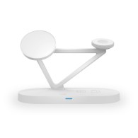 Безжично зарядно TECH-PROTECT A13 3IN1 MAGNETIC MAGSAFE WIRELESS CHARGER, Бял