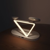 Безжично зарядно TECH-PROTECT A13 3IN1 MAGNETIC MAGSAFE WIRELESS CHARGER, Бял