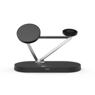 Безжично зарядно TECH-PROTECT A13 3IN1 MAGNETIC MAGSAFE WIRELESS CHARGER, Черен