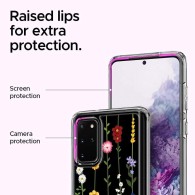 Spigen Ciel дизайнерски удароустойчив кейс за Samsung Galaxy S20+ Plus, Flower Garden