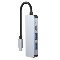 Хъб TECH-PROTECT V2-HUB ADAPTER 4in1, Grey
