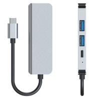 Хъб TECH-PROTECT V2-HUB ADAPTER 4in1, Grey