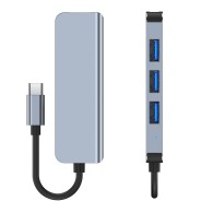 Хъб TECH-PROTECT V1-HUB ADAPTER 4in1, Grey