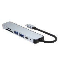 Хъб TECH-PROTECT V4-HUB ADAPTER 6in1, Grey