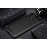 Калъф TECH-PROTECT TPUCARBON за MOTOROLA MOTO G60, Черен