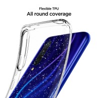 Spigen Liquid Crystal тънък силиконов (TPU) калъф за Xiaomi Mi A3 Glitter, Crystal Quartz