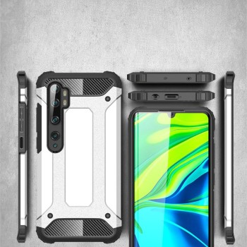 Калъф Hybrid Armor Case за Xiaomi Mi Note 10 / Mi Note 10 Pro / Mi CC9 Pro silver