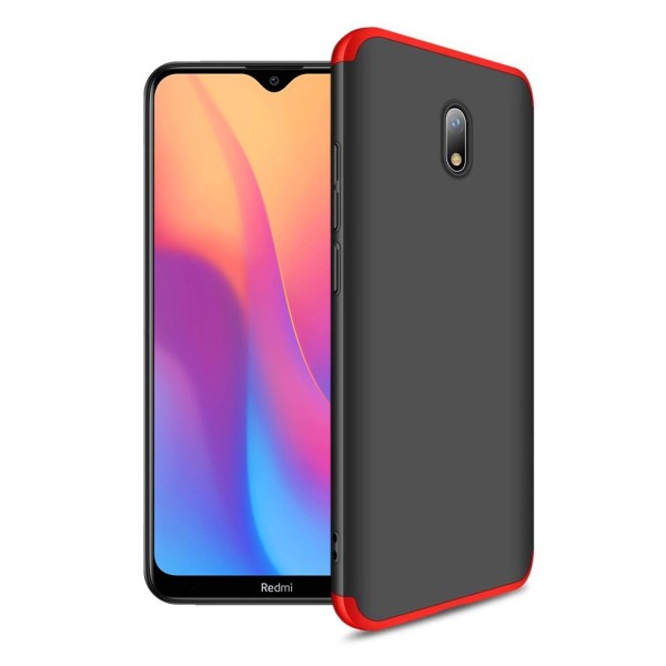 Калъф GKK 360 Protection Case Full Body Cover Xiaomi Redmi 8A black-red