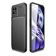 Калъф TECH-PROTECT TPUCARBON за REALME 8i, Черен