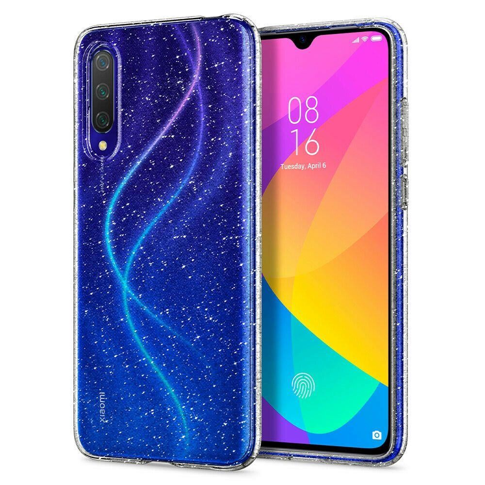 Spigen Liquid Crystal тънък силиконов (TPU) калъф за Xiaomi Mi A3 Glitter, Crystal Quartz