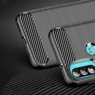 Калъф TECH-PROTECT TPUCARBON за MOTOROLA MOTO E20 / E40, Черен
