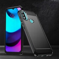 Калъф TECH-PROTECT TPUCARBON за MOTOROLA MOTO E20 / E40, Черен