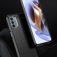 Калъф TECH-PROTECT TPUCARBON за MOTOROLA MOTO G31 / G41, Черен