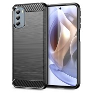 Калъф TECH-PROTECT TPUCARBON за MOTOROLA MOTO G31 / G41, Черен