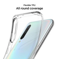 Spigen Liquid Crystal тънък силиконов (TPU) калъф за Xiaomi Mi9 Lite, Crystal Clear