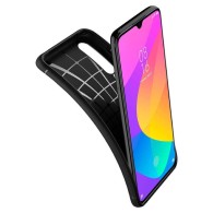 Spigen Rugged Armor удароустойчив силиконов (TPU) калъф за Xiaomi Mi9 Lite Matte, Black