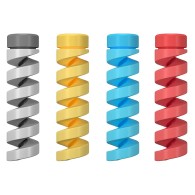 Протектор за кабел fixGuard Предпазващ от пречупване 4бр. mix color