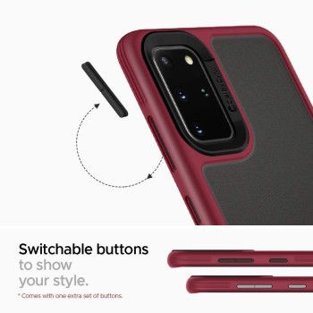 Spigen Ciel Color Brick дизайнерски удароустойчив кейс за Samsung Galaxy S20+ Plus, Burgundy