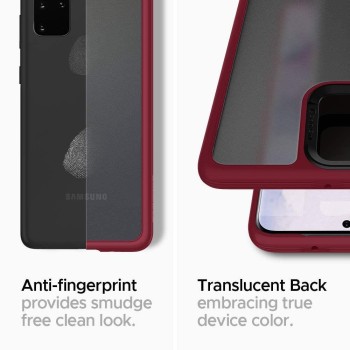 Spigen Ciel Color Brick дизайнерски удароустойчив кейс за Samsung Galaxy S20+ Plus, Burgundy