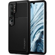 Spigen Rugged Armor удароустойчив силиконов (TPU) калъф за Xiaomi Mi Note 10 / 10 Pro, Matte Black