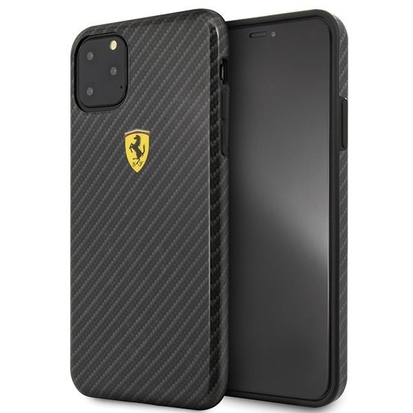 Калъф Ferrari Hardcase FESPCHCN65CBBK iPhone 11 Pro Max On Track Carbon Effect