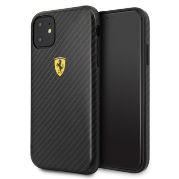 Калъф Ferrari Hardcase FESPCHCN61CBBK iPhone 11 On Track Carbon Effect