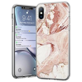 Калъф Wozinsky Marble TPU за iPhone SE 2020 / iPhone 8 / iPhone 7 pink