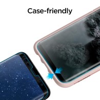 Стъклен протектор SPIGEN GLAS.TR CASE FRIENDLY за SAMSUNG GALAXY S8, Черен