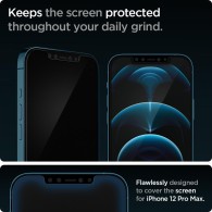 Стъклен протектор SPIGEN GLAS.TR ”EZ FIT” 2-PACK за IPHONE 12 PRO MAX