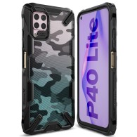 Удароустойчив хибриден кейс Ringke Fusion X за Huawei P40 Lite, Camo Black