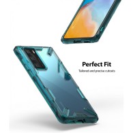 Удароустойчив хибриден кейс Ringke Fusion X за Huawei P40, Turquoise Green