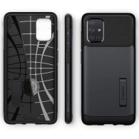 Spigen Slim Armor хибриден кейс с най-висока степен на защита за Samsung Galaxy A51, Metal Slate