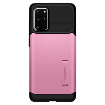 Spigen Slim Armor хибриден кейс с най-висока степен на защита за Samsung Galaxy S20+ Plus, Rusty Pink