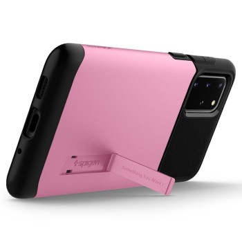 Spigen Slim Armor хибриден кейс с най-висока степен на защита за Samsung Galaxy S20+ Plus, Rusty Pink