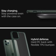 Калъф SPIGEN ULTRA HYBRID за IPHONE 11 PRO, MIDNIGHT GREEN