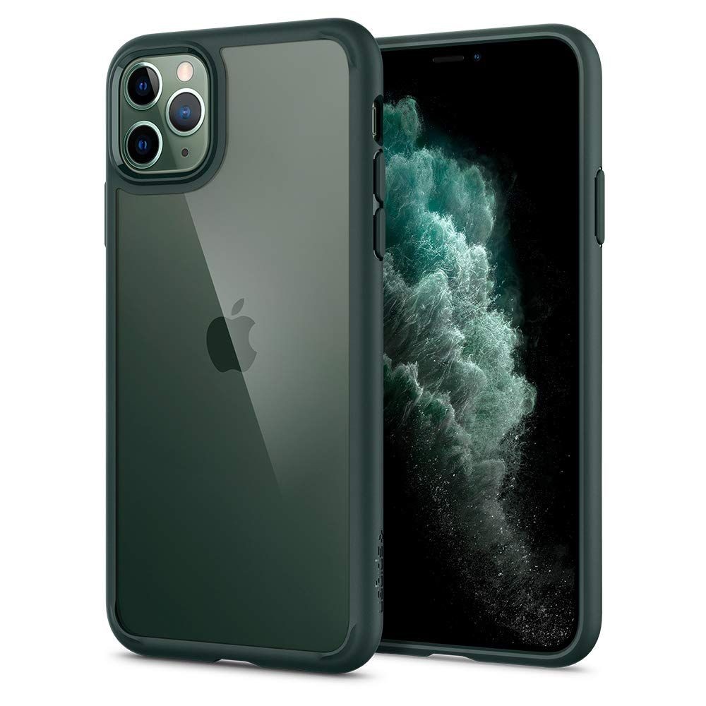 Калъф SPIGEN ULTRA HYBRID за IPHONE 11 PRO, MIDNIGHT GREEN