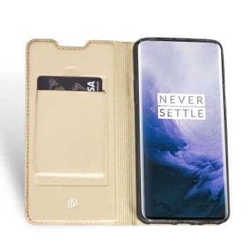 Калъф DUX DUCIS Skin Pro Bookcase type case for OnePlus 7 Pro golden